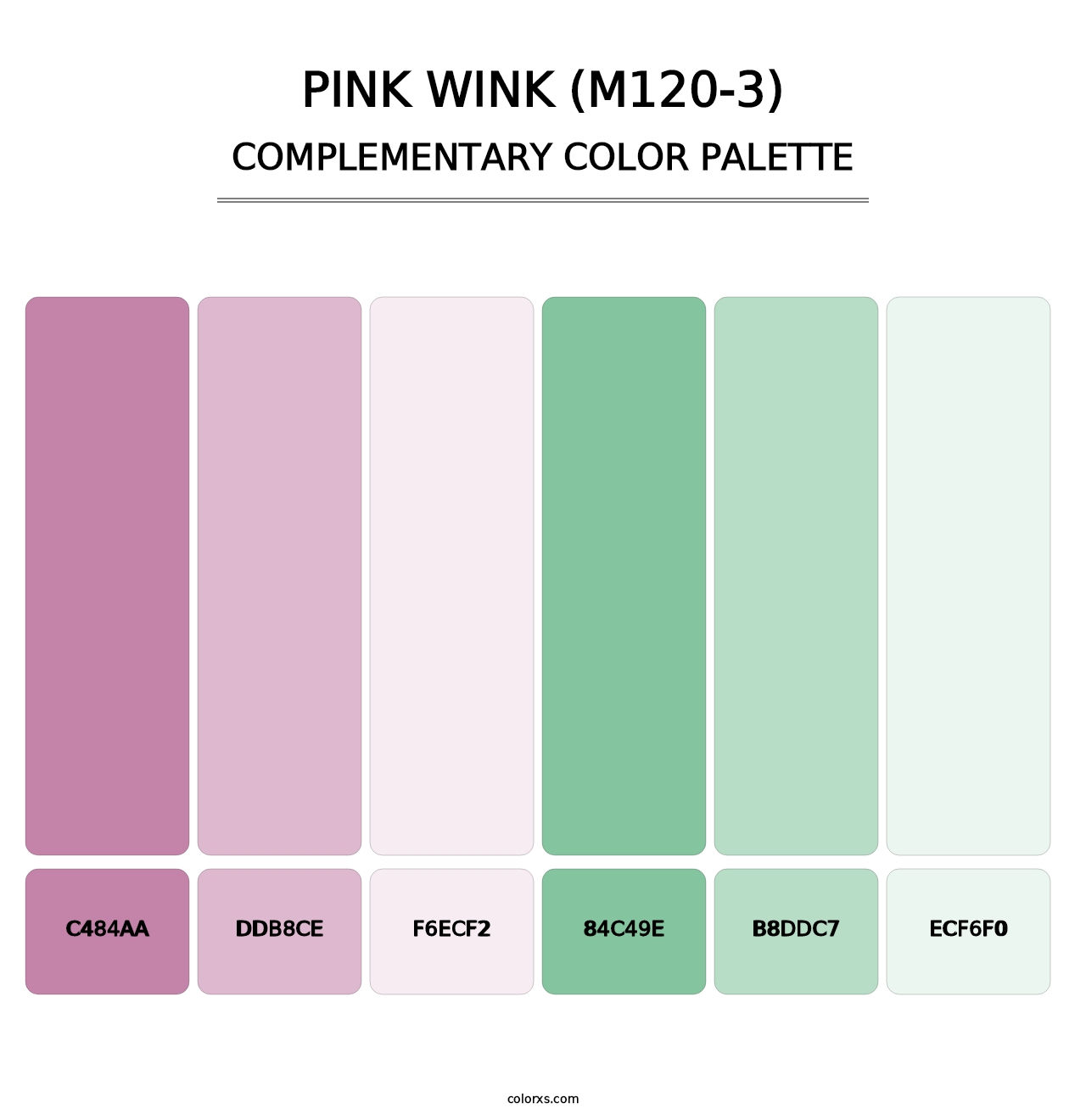 Pink Wink (M120-3) - Complementary Color Palette