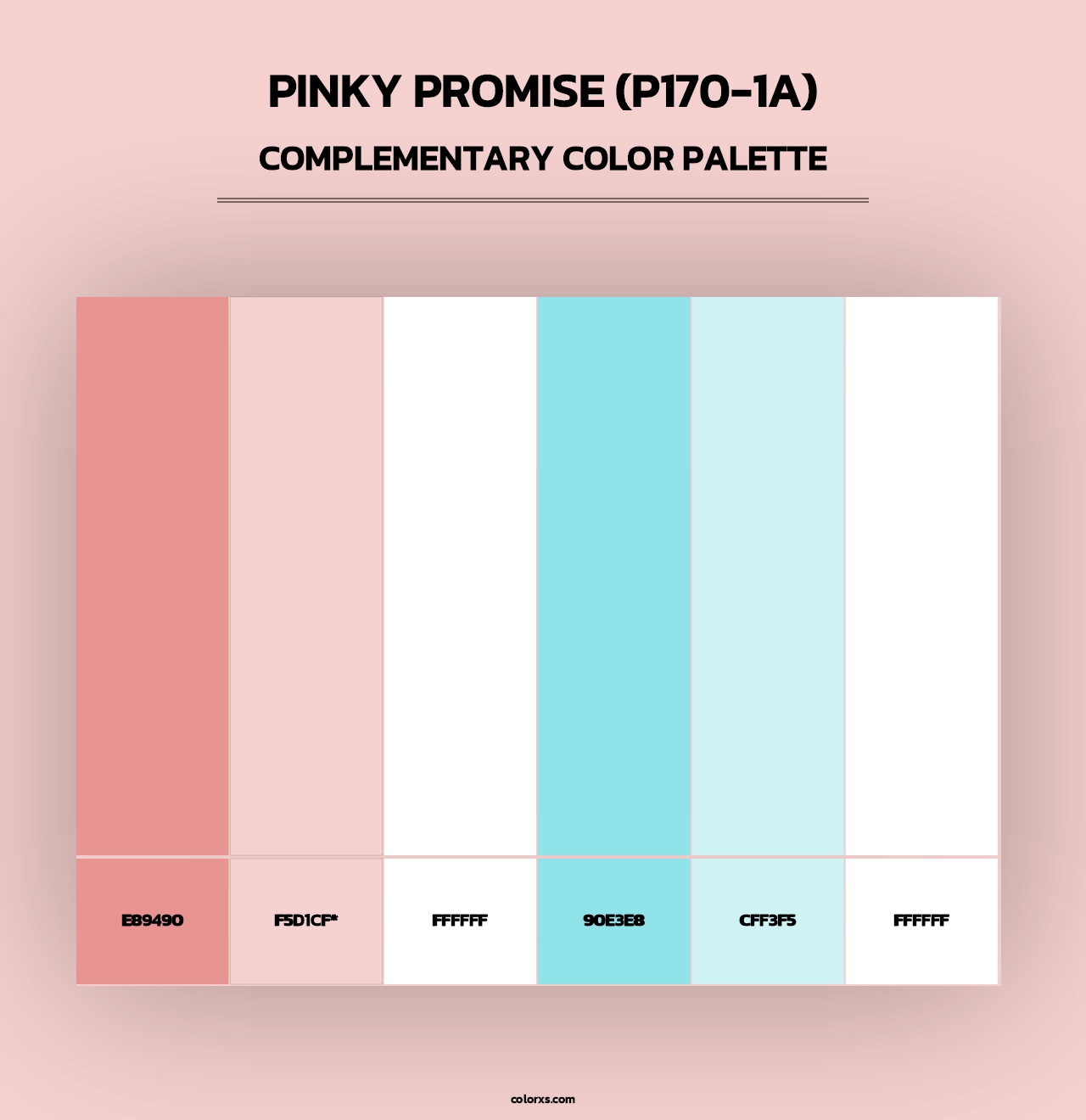 Pinky Promise (P170-1A) - Complementary Color Palette