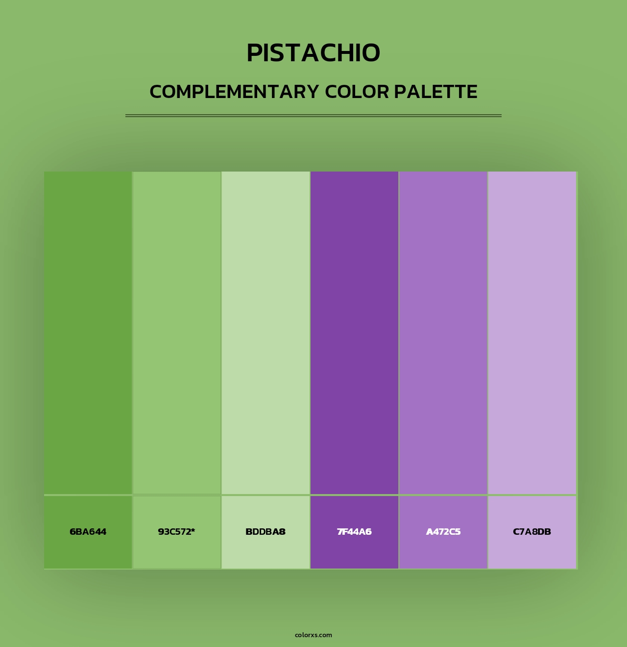 Pistachio - Complementary Color Palette