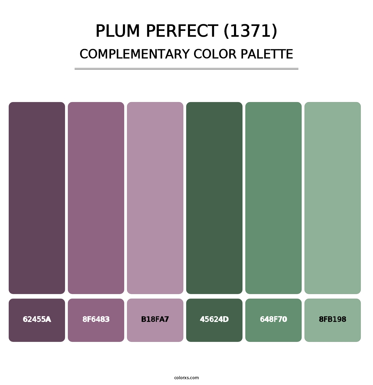 Plum Perfect (1371) - Complementary Color Palette