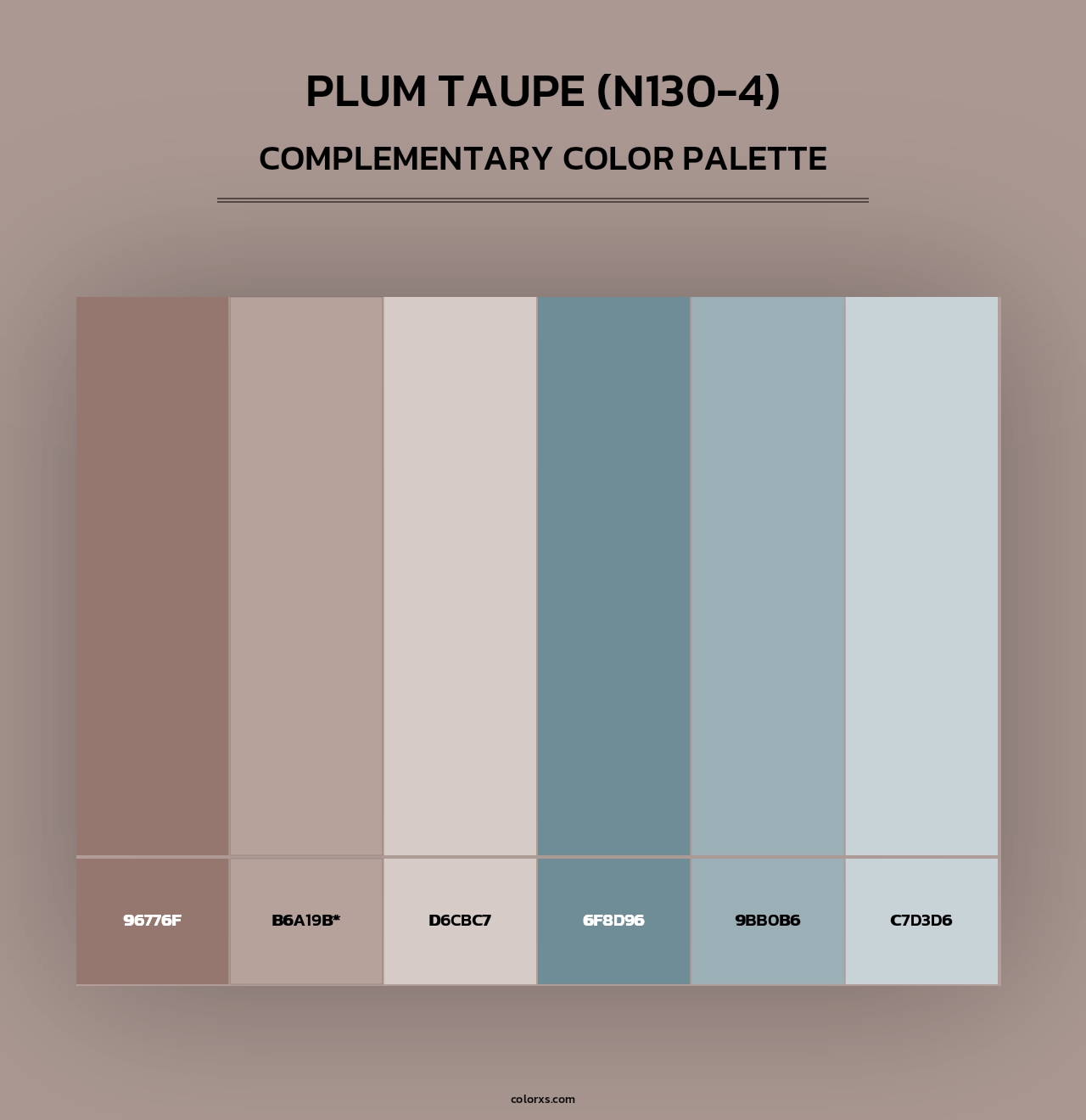 Plum Taupe (N130-4) - Complementary Color Palette