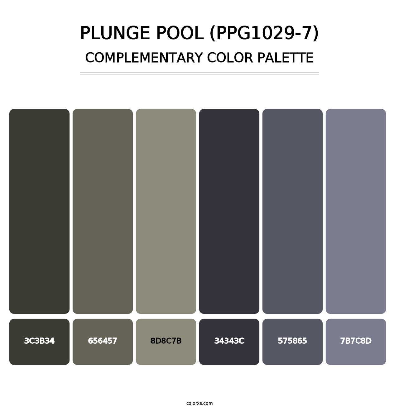 Plunge Pool (PPG1029-7) - Complementary Color Palette
