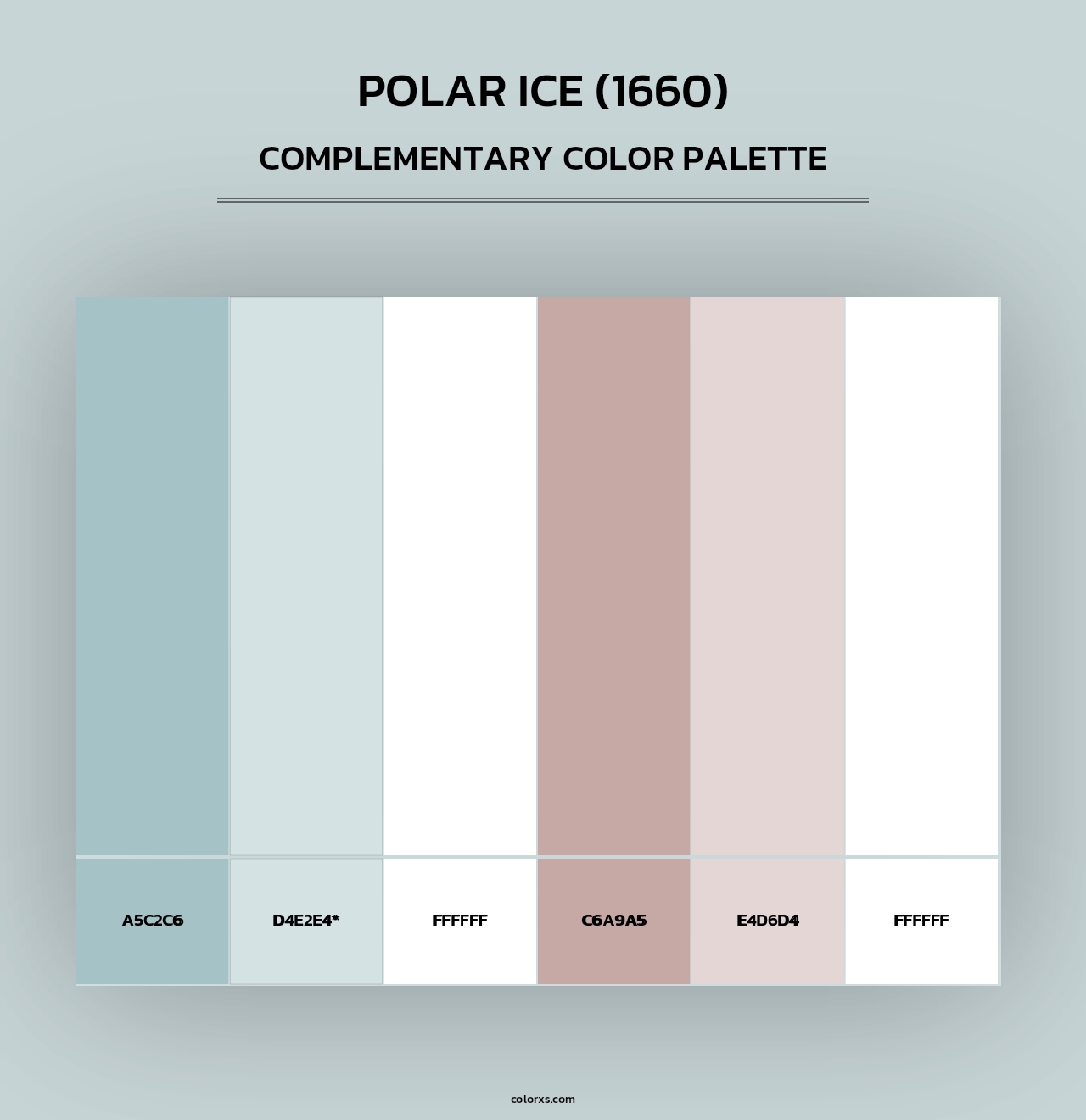 Polar Ice (1660) - Complementary Color Palette