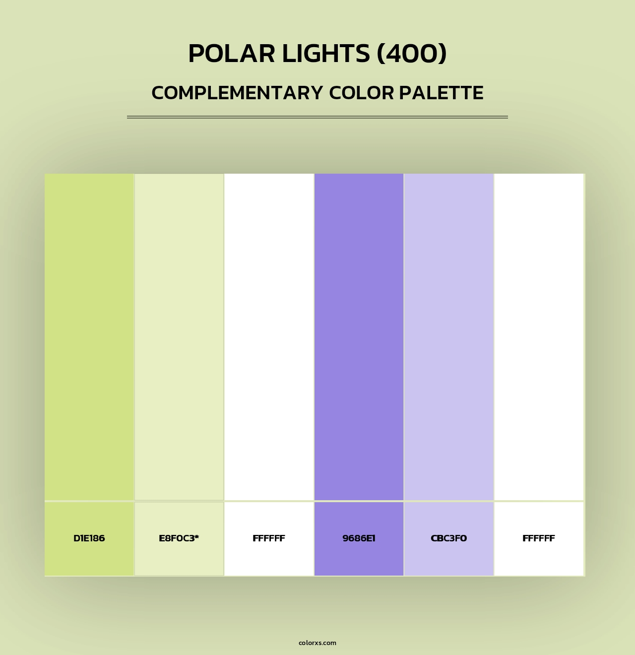 Polar Lights (400) - Complementary Color Palette