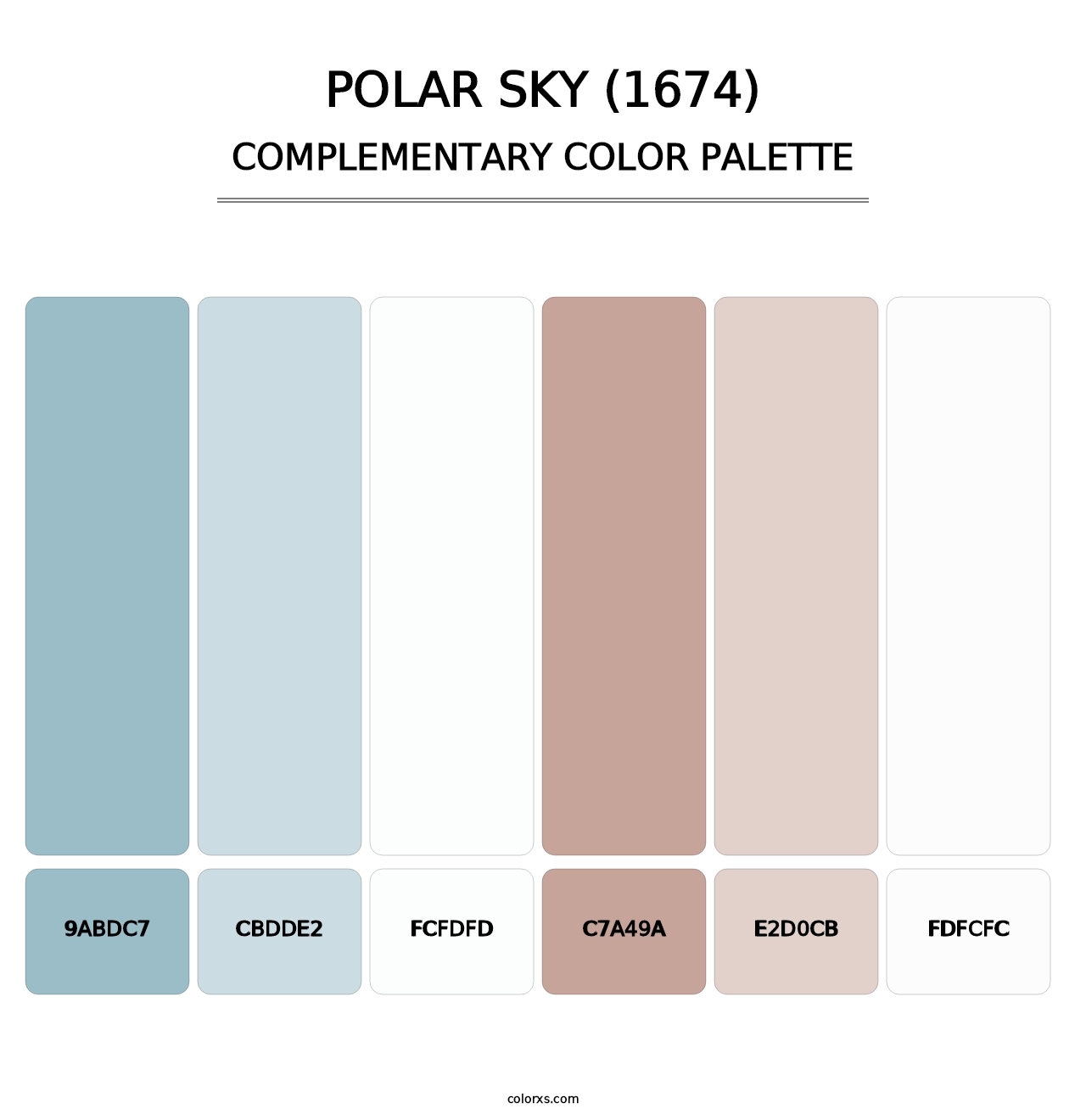 Polar Sky (1674) - Complementary Color Palette