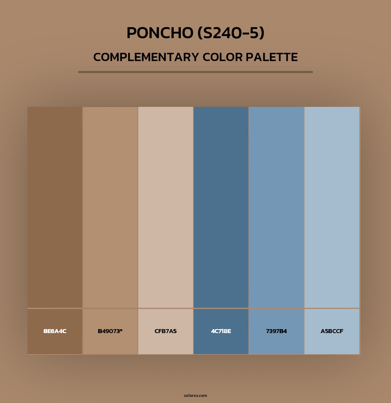 Poncho (S240-5) - Complementary Color Palette
