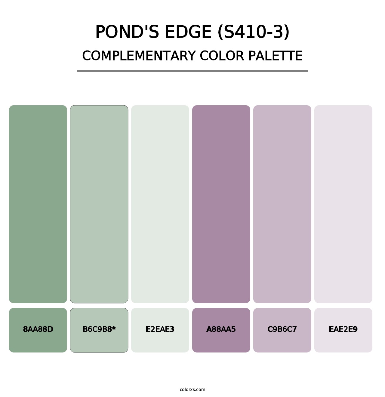 Pond'S Edge (S410-3) - Complementary Color Palette