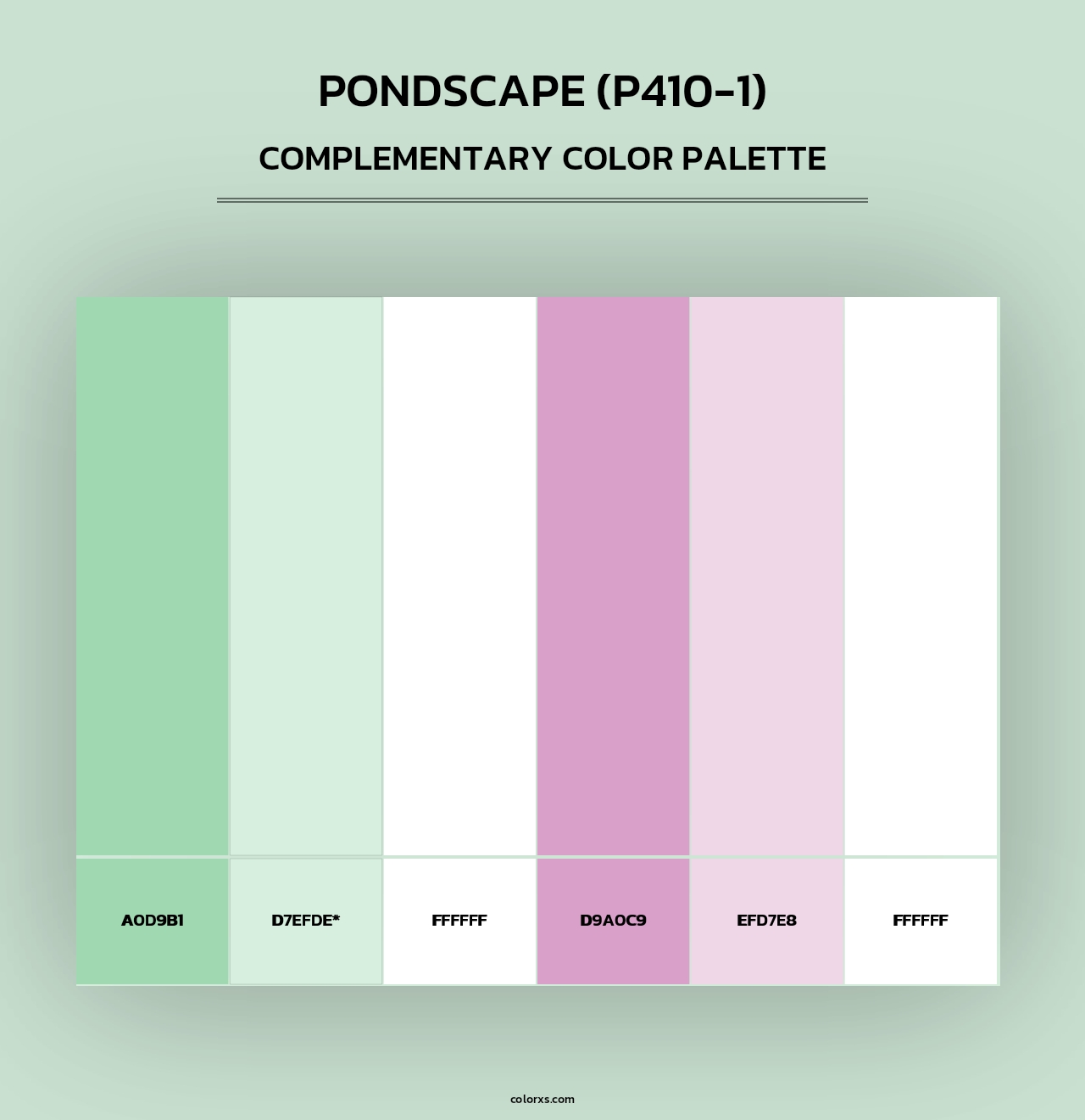 Pondscape (P410-1) - Complementary Color Palette