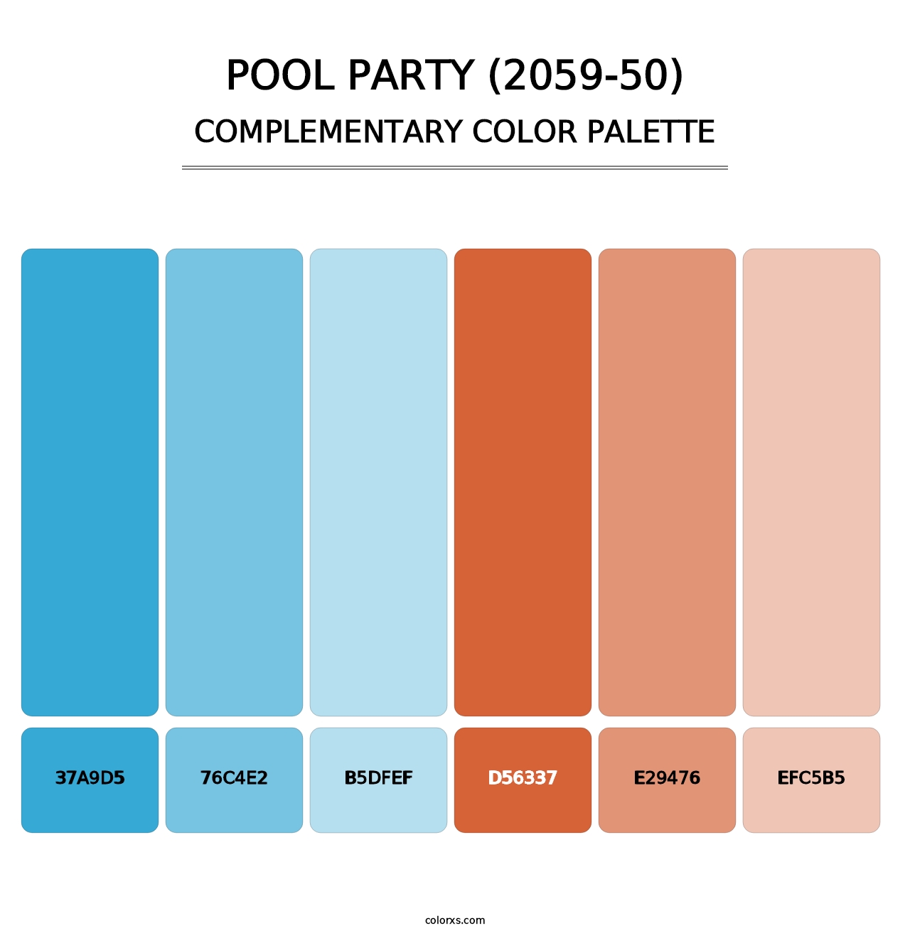 Pool Party (2059-50) - Complementary Color Palette
