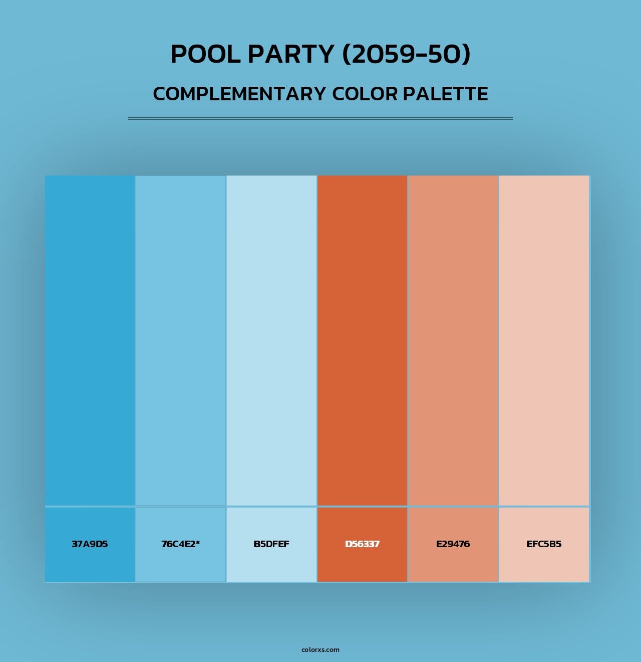 Pool Party (2059-50) - Complementary Color Palette