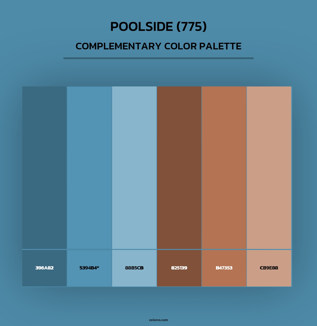 Poolside (775) - Complementary Color Palette