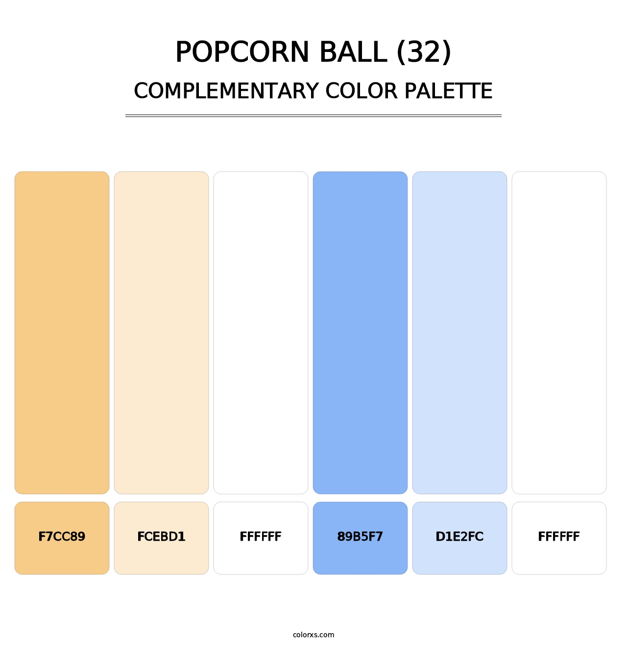 Popcorn Ball (32) - Complementary Color Palette