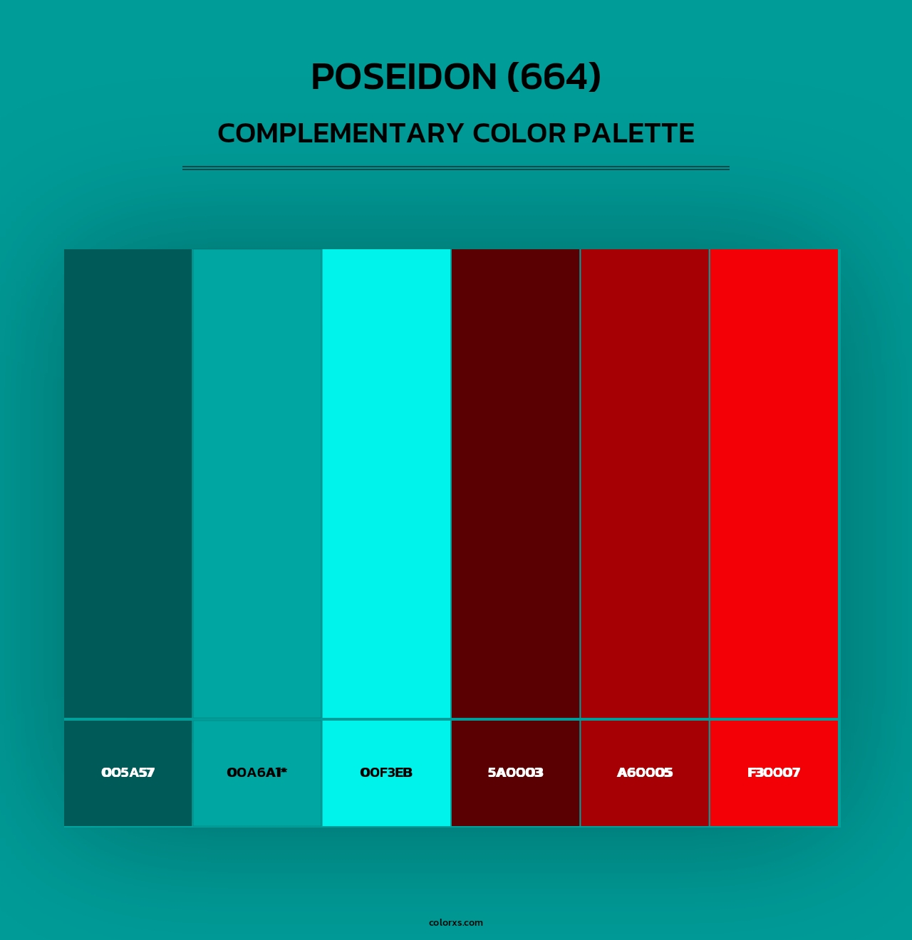 Poseidon (664) - Complementary Color Palette