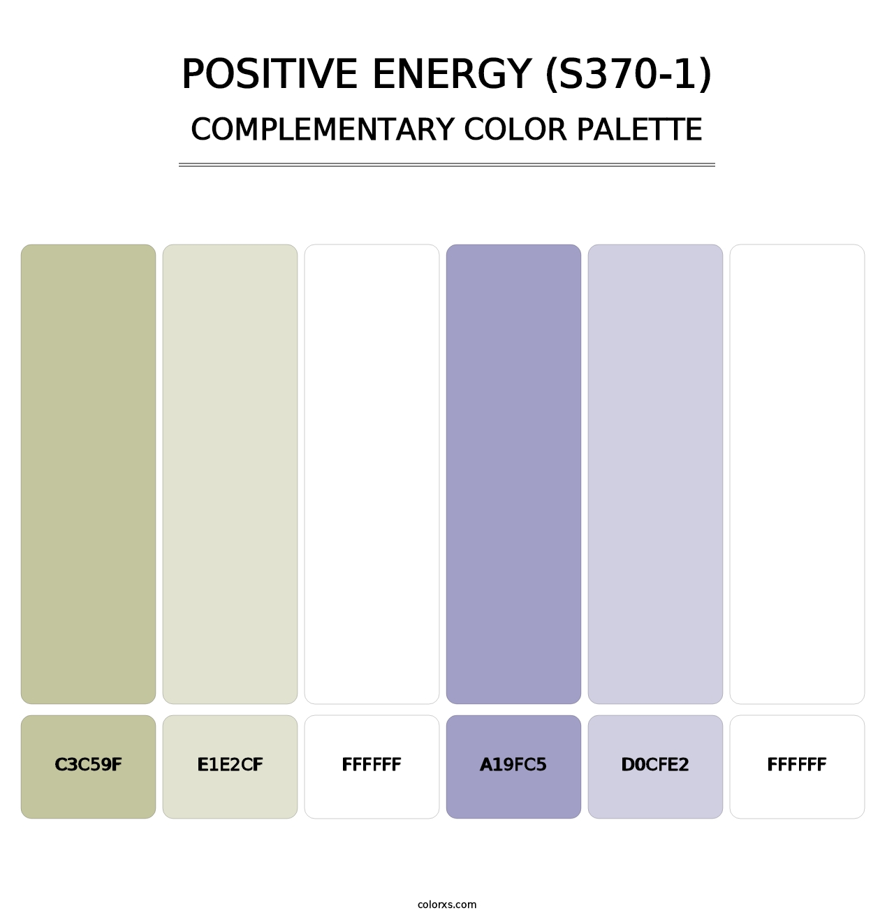 Positive Energy (S370-1) - Complementary Color Palette