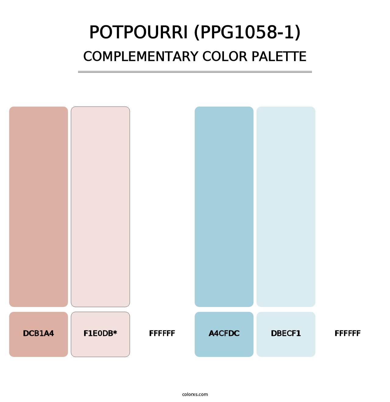 Potpourri (PPG1058-1) - Complementary Color Palette