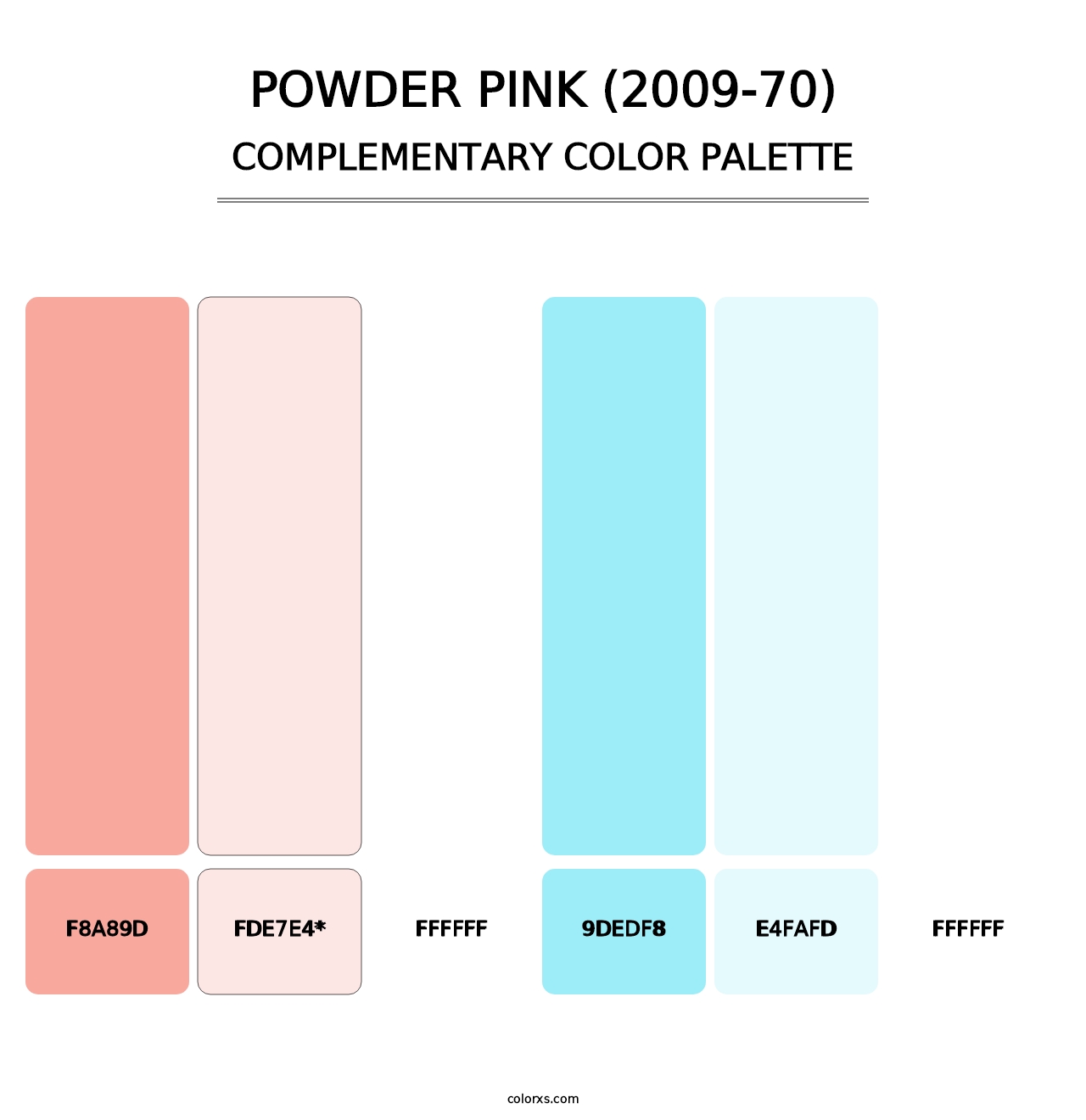 Powder Pink (2009-70) - Complementary Color Palette