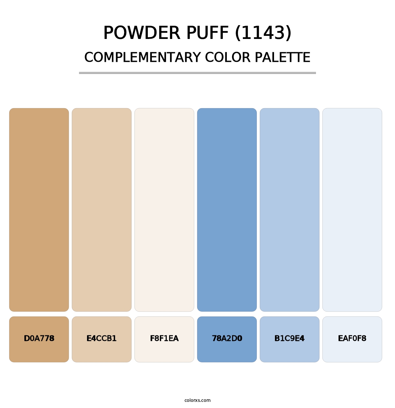 Powder Puff (1143) - Complementary Color Palette