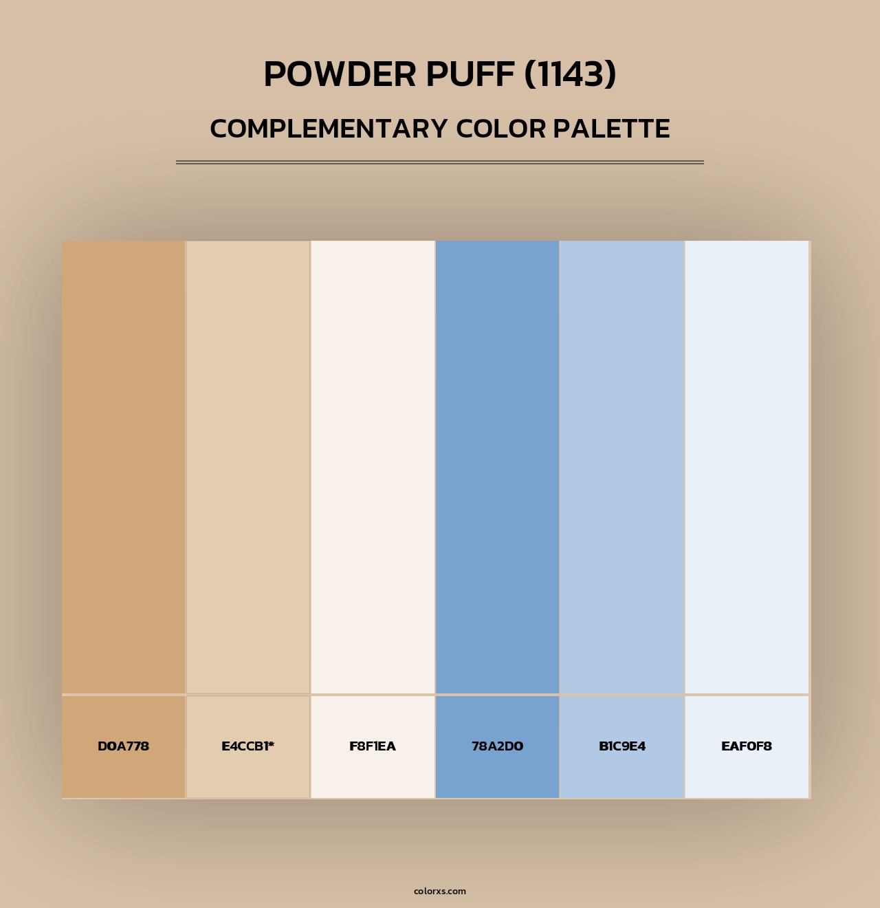 Powder Puff (1143) - Complementary Color Palette