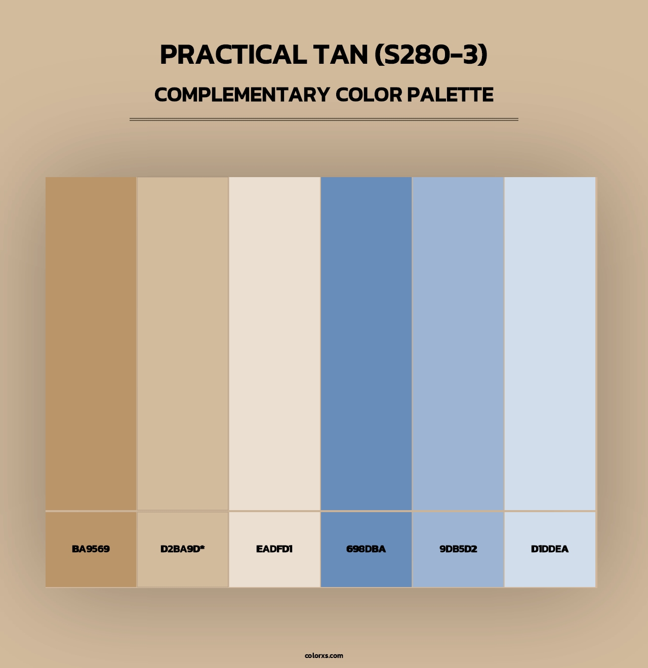 Practical Tan (S280-3) - Complementary Color Palette
