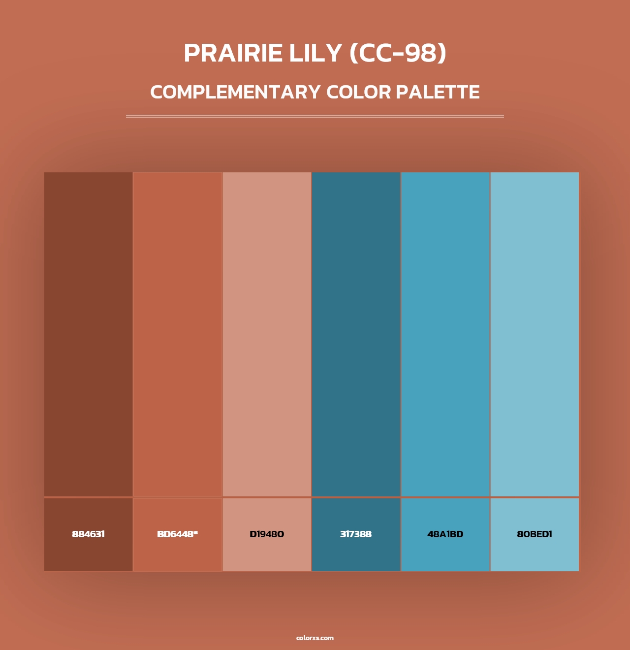 Prairie Lily (CC-98) - Complementary Color Palette