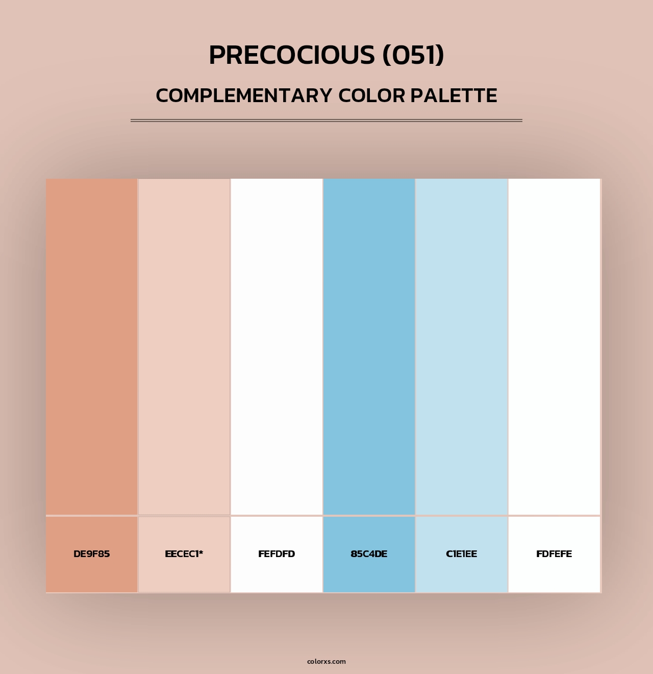 Precocious (051) - Complementary Color Palette