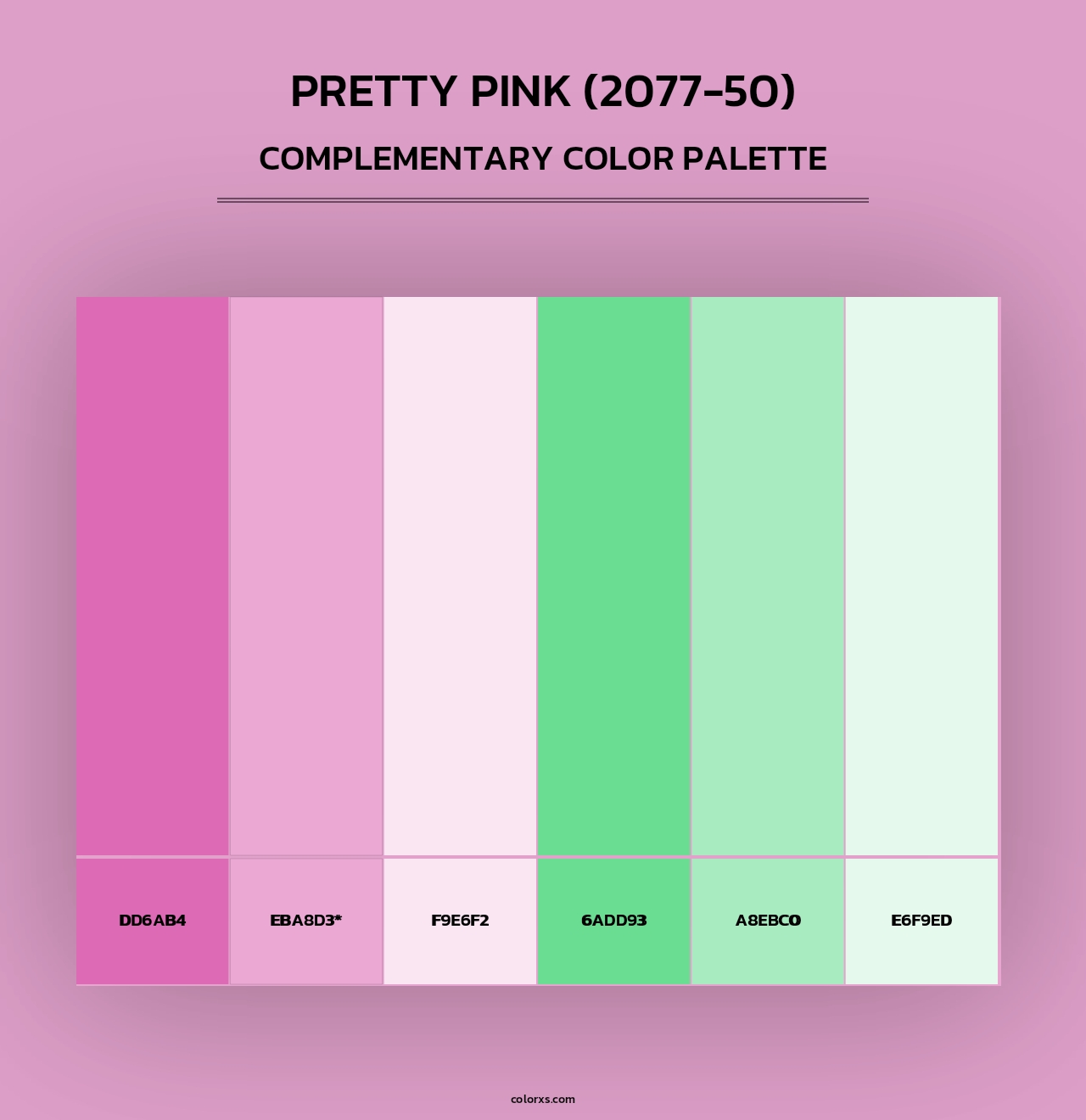 Pretty Pink (2077-50) - Complementary Color Palette