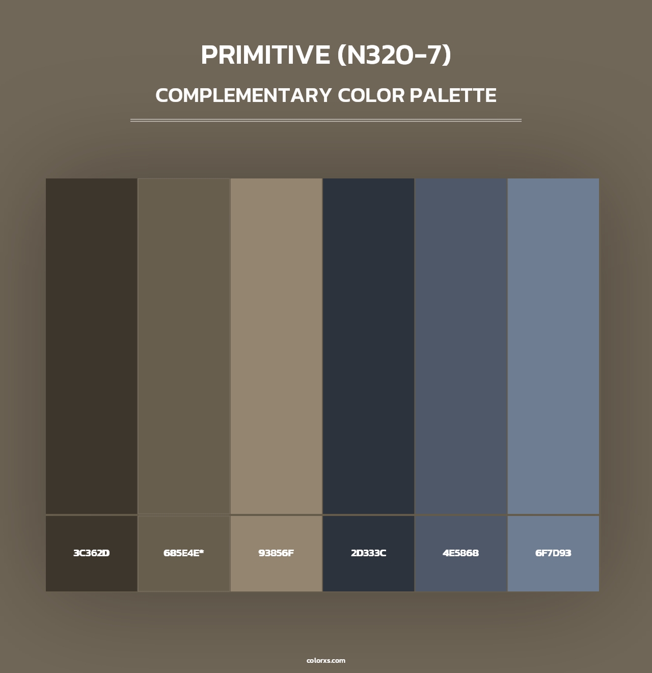 Primitive (N320-7) - Complementary Color Palette