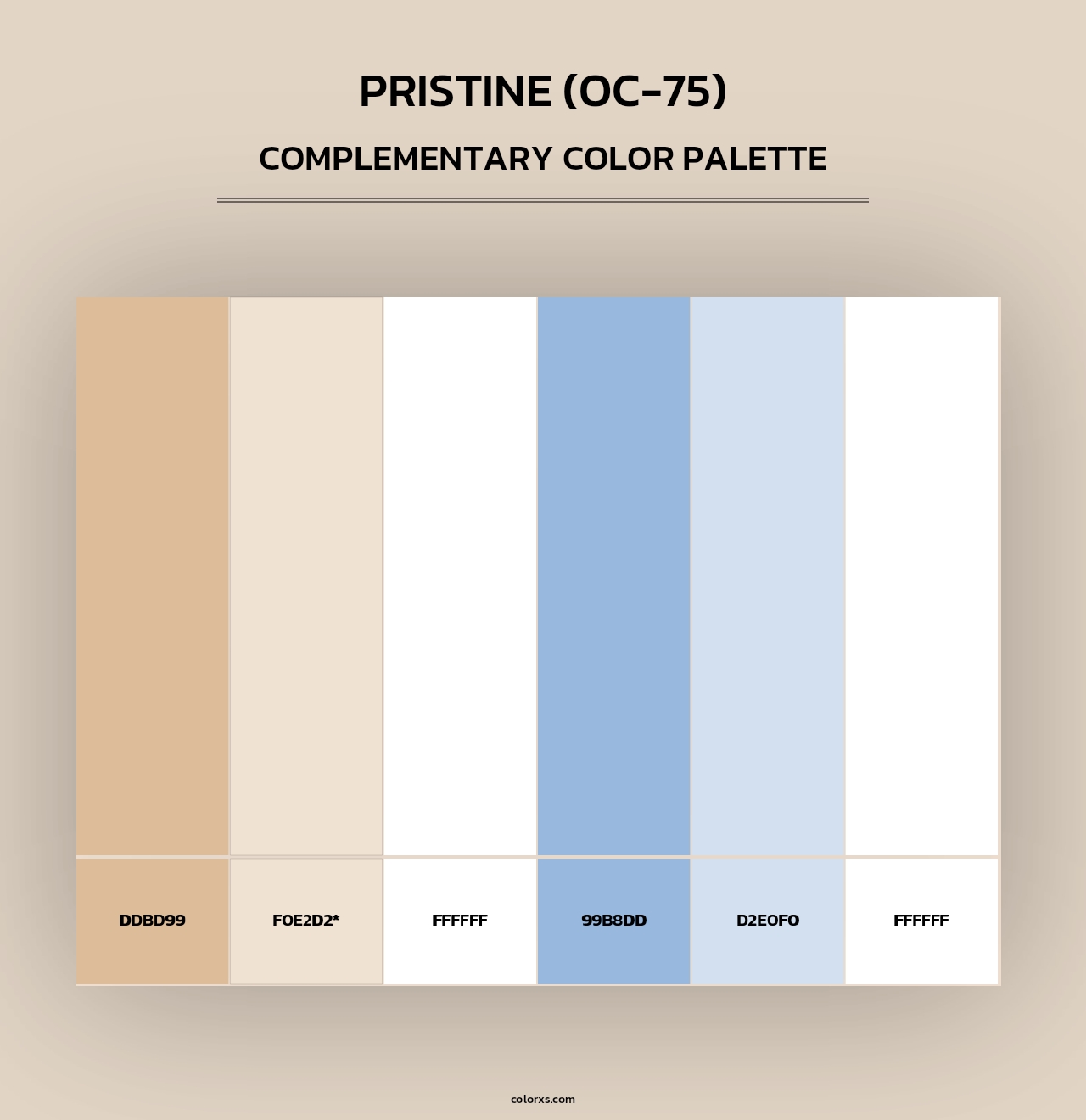 Pristine (OC-75) - Complementary Color Palette