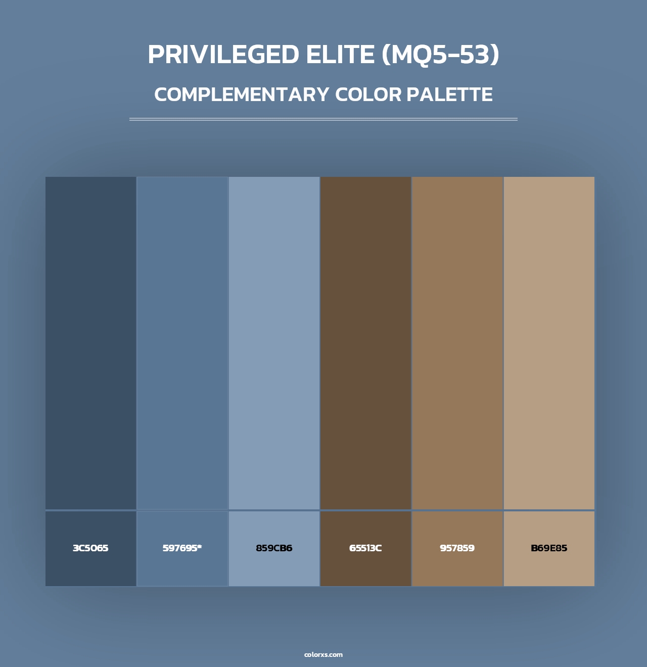 Privileged Elite (MQ5-53) - Complementary Color Palette