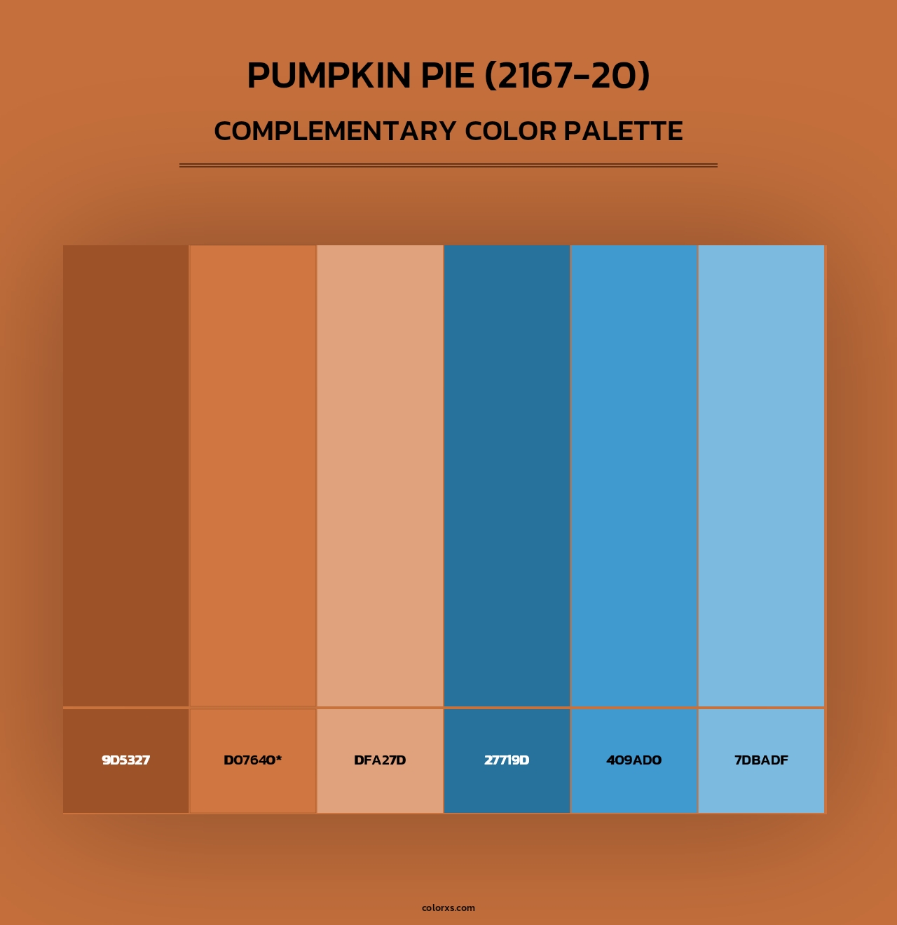 Pumpkin Pie (2167-20) - Complementary Color Palette