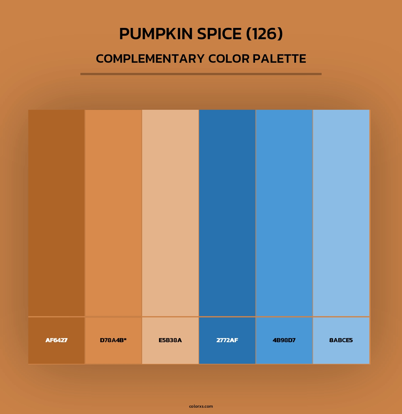 Pumpkin Spice (126) - Complementary Color Palette