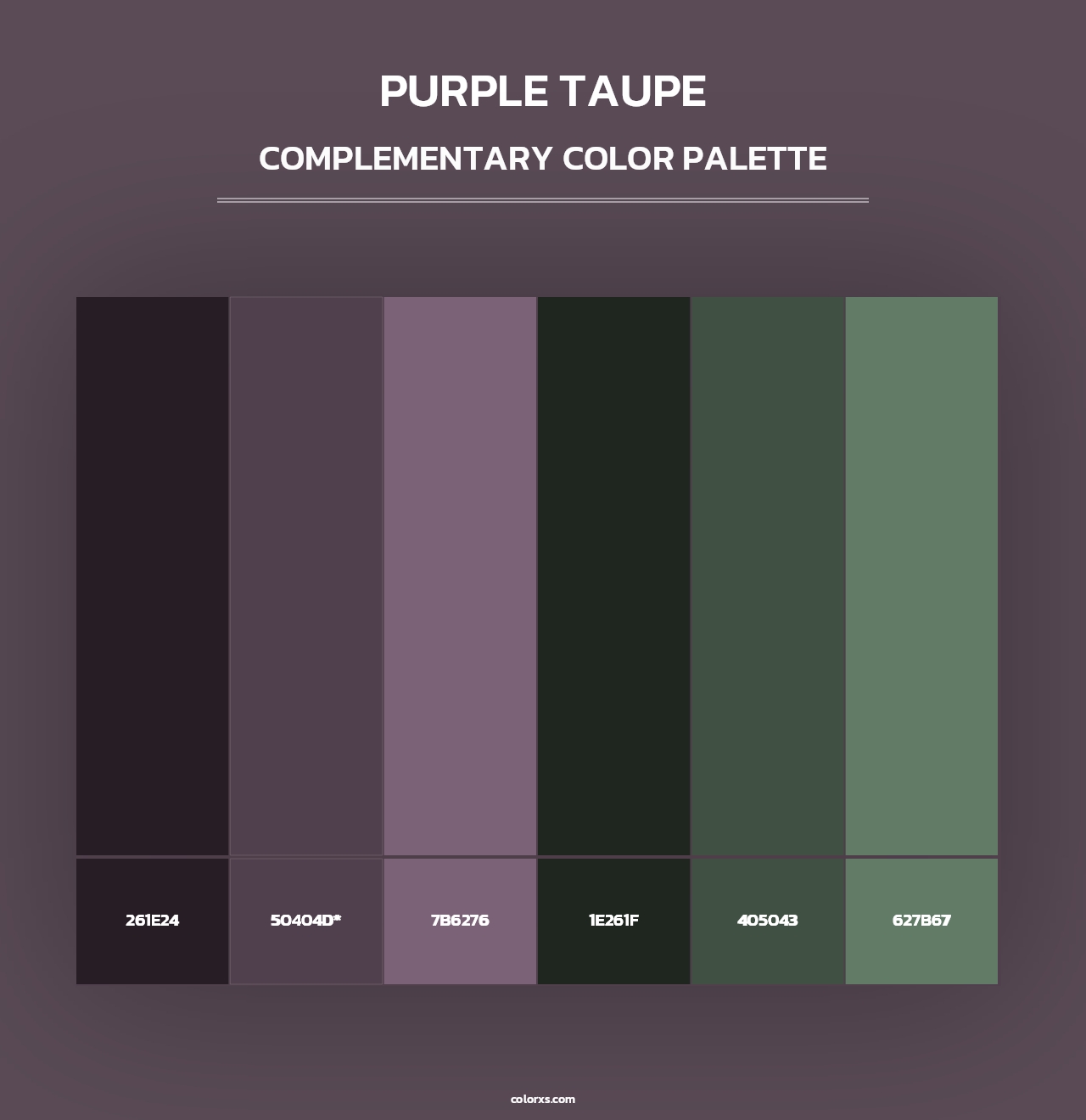 Purple Taupe - Complementary Color Palette