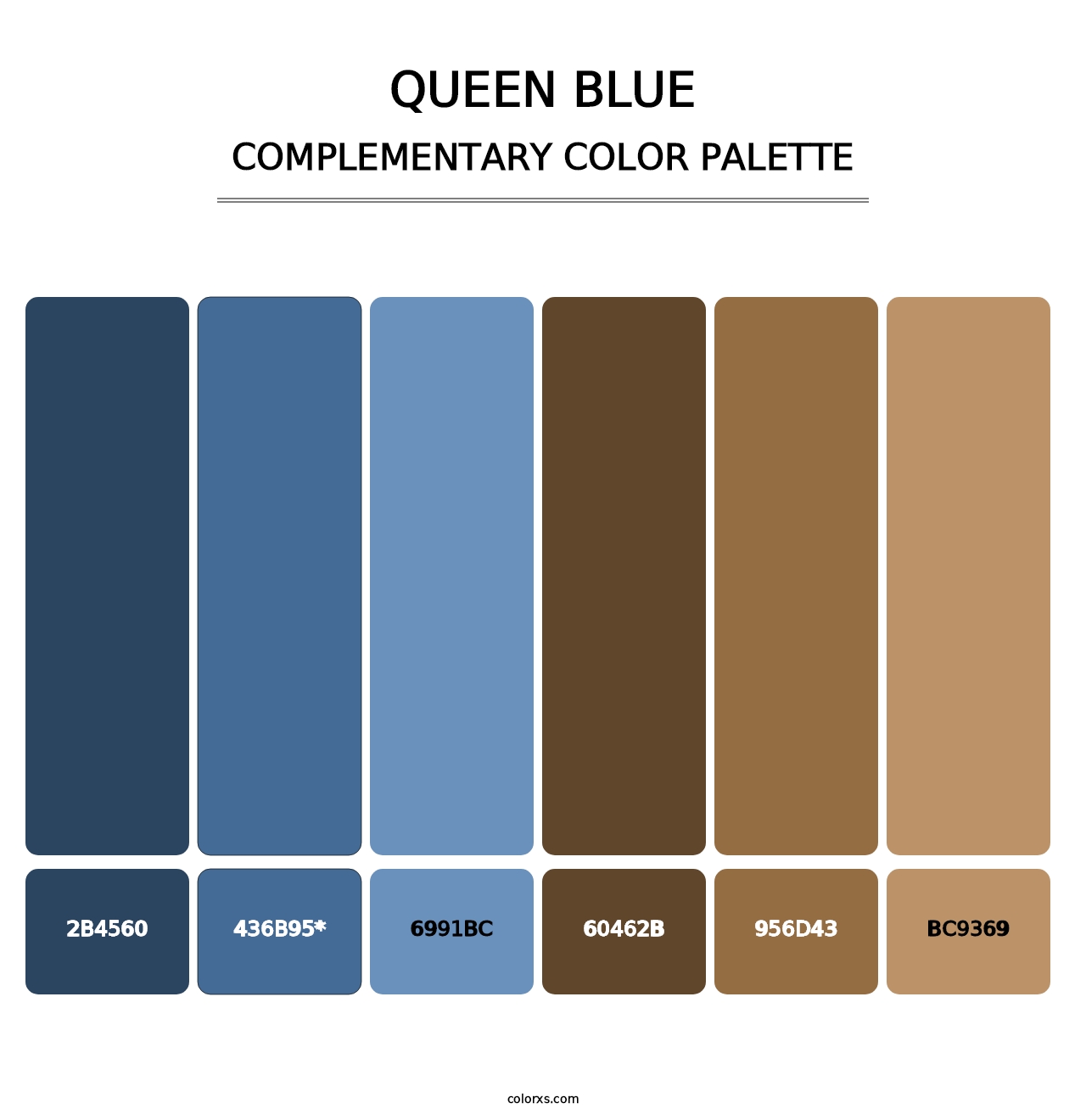 Queen Blue - Complementary Color Palette