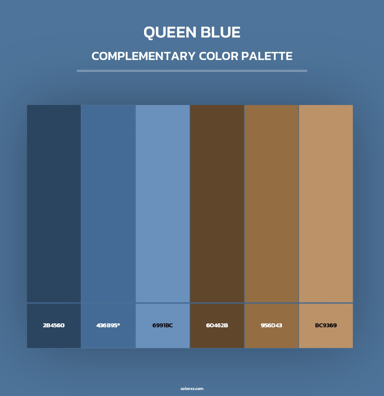 Queen Blue - Complementary Color Palette