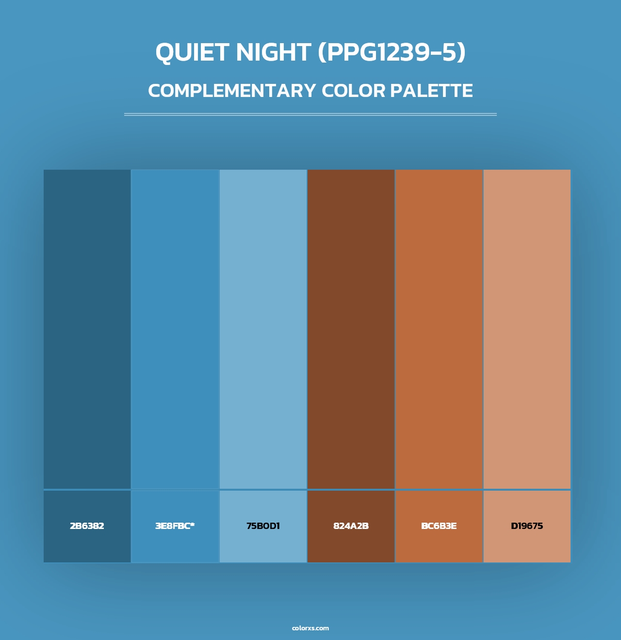 Quiet Night (PPG1239-5) - Complementary Color Palette