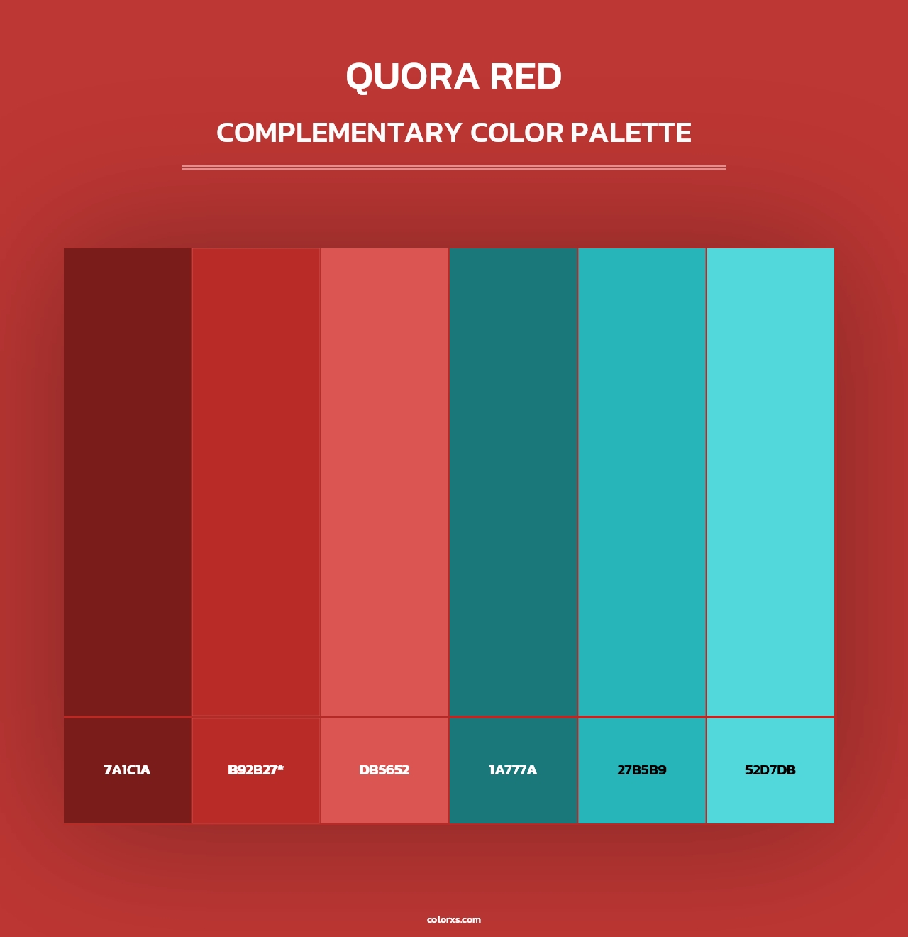 Quora Red - Complementary Color Palette