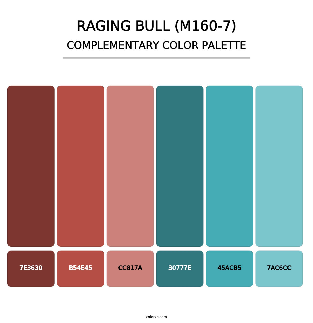 Raging Bull (M160-7) - Complementary Color Palette