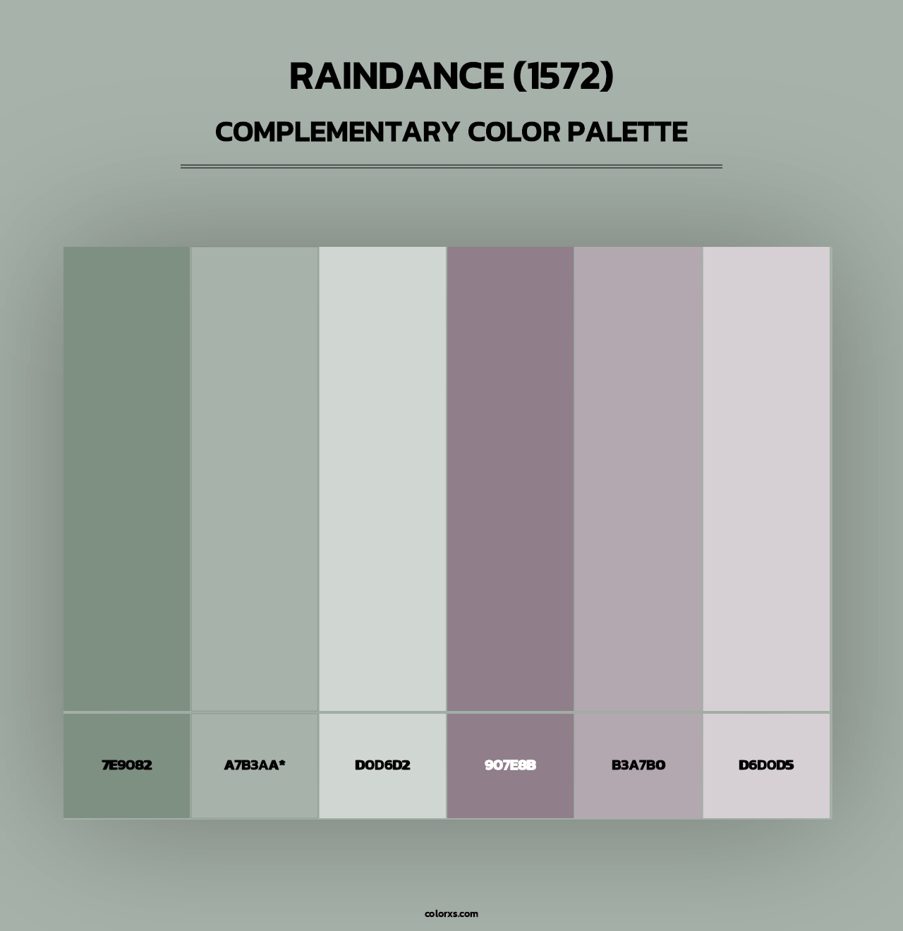 Raindance (1572) - Complementary Color Palette