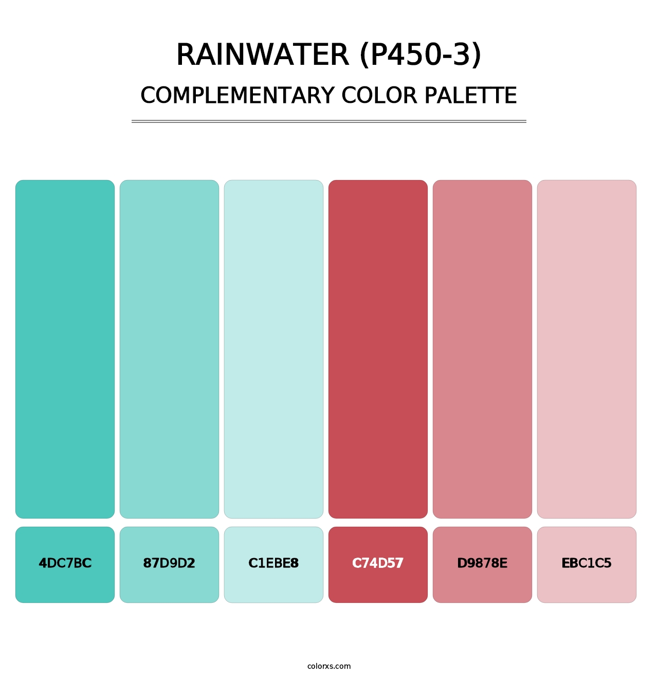 Rainwater (P450-3) - Complementary Color Palette
