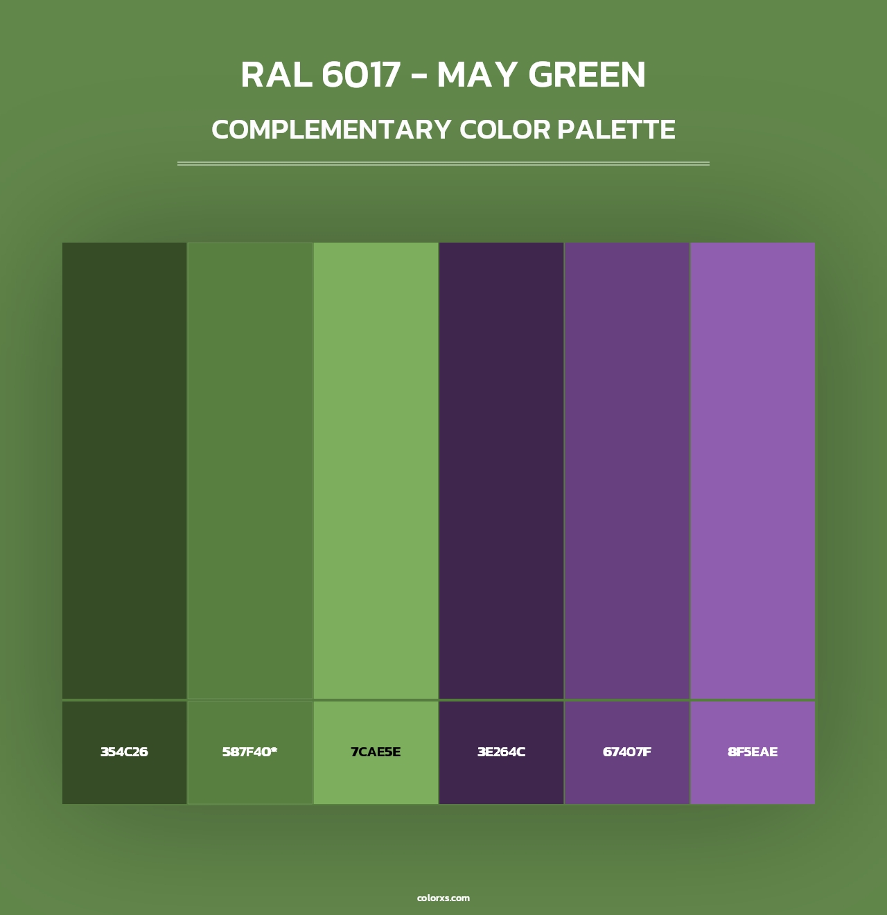 RAL 6017 - May Green - Complementary Color Palette