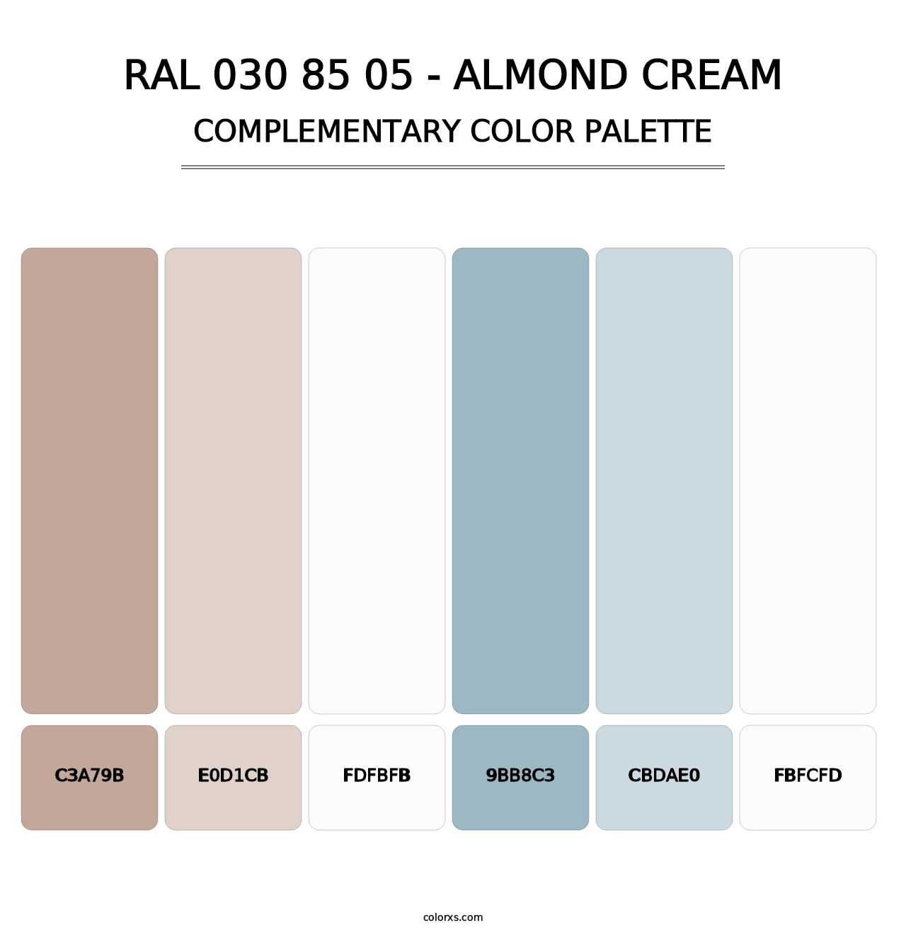 RAL 030 85 05 - Almond Cream - Complementary Color Palette