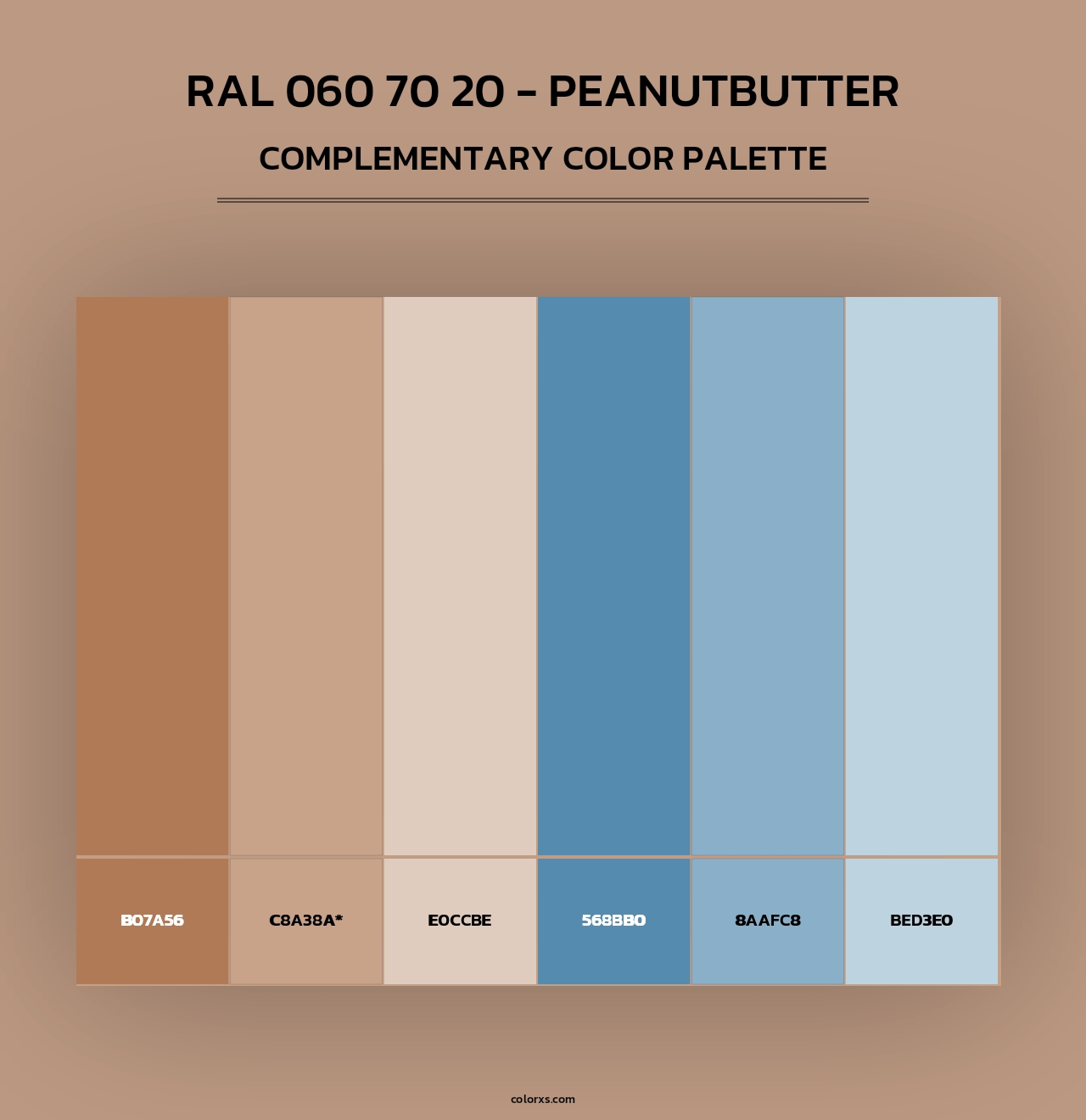 RAL 060 70 20 - Peanutbutter - Complementary Color Palette