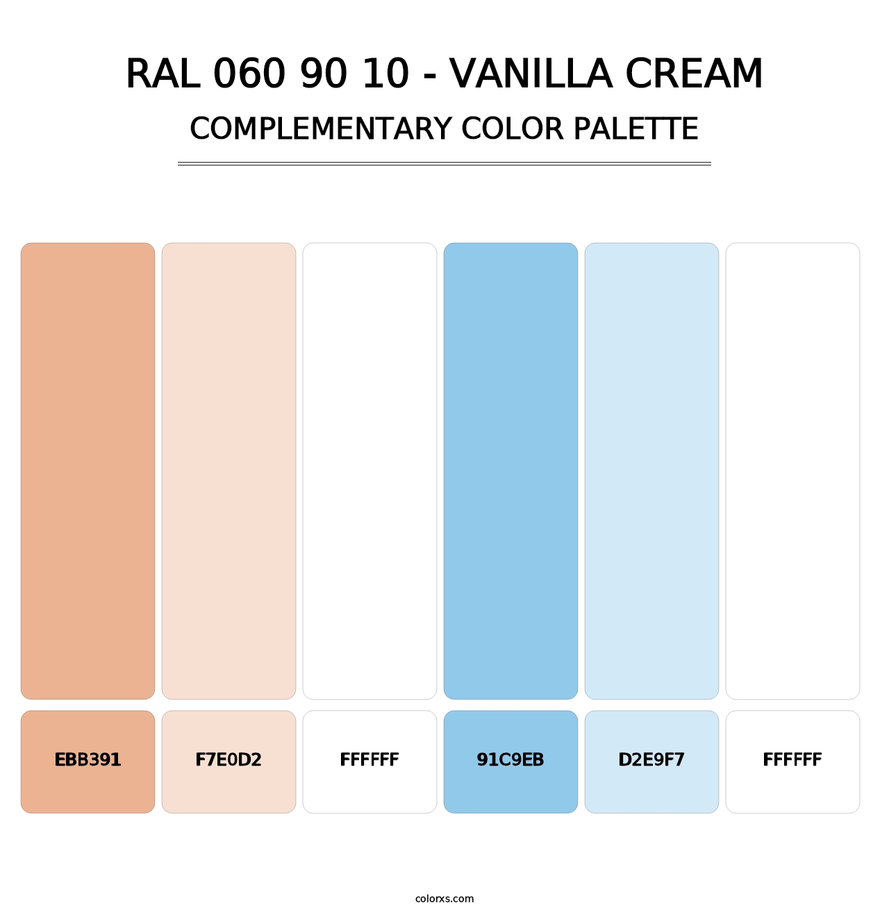RAL 060 90 10 - Vanilla Cream - Complementary Color Palette