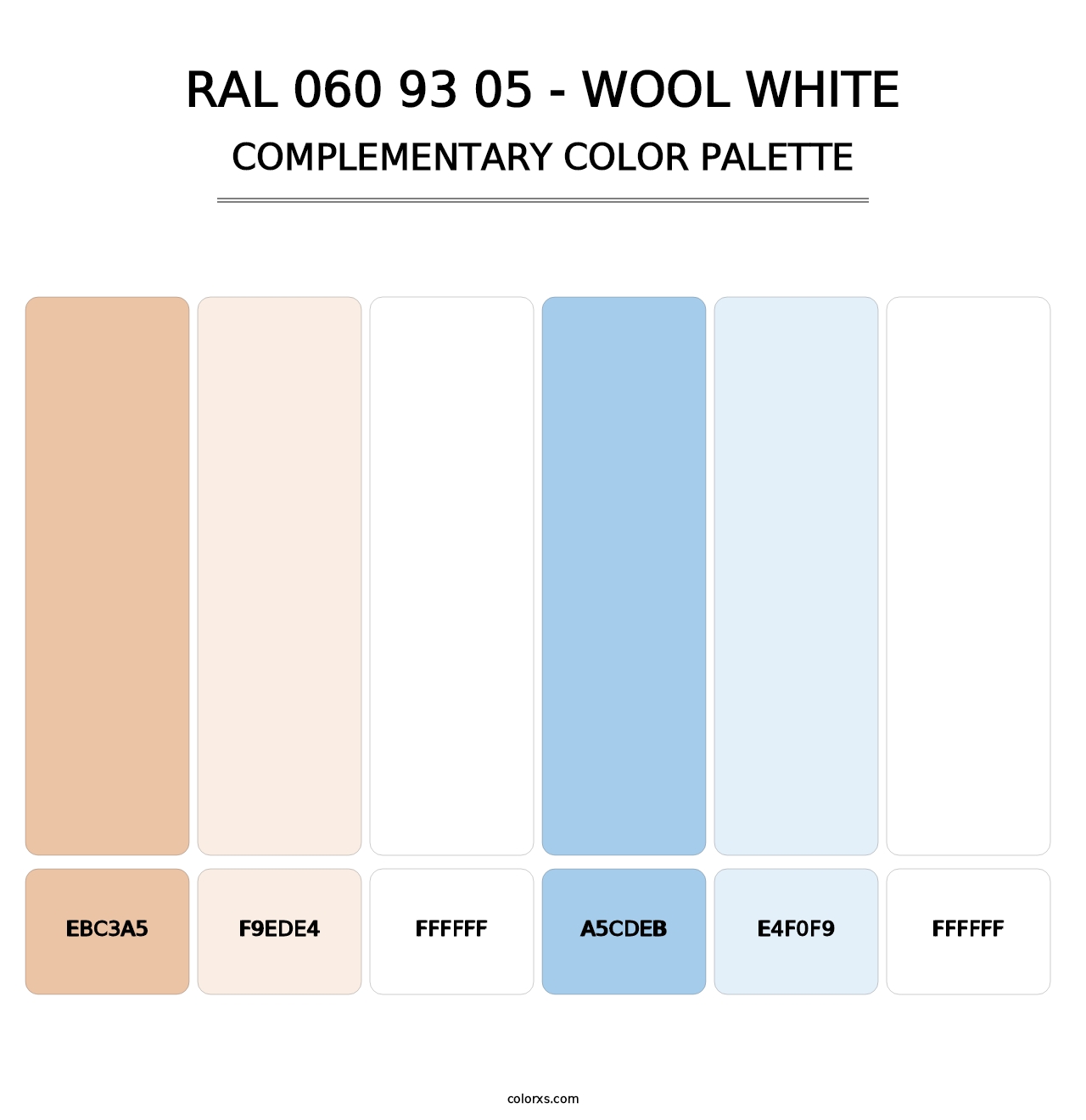 RAL 060 93 05 - Wool White - Complementary Color Palette
