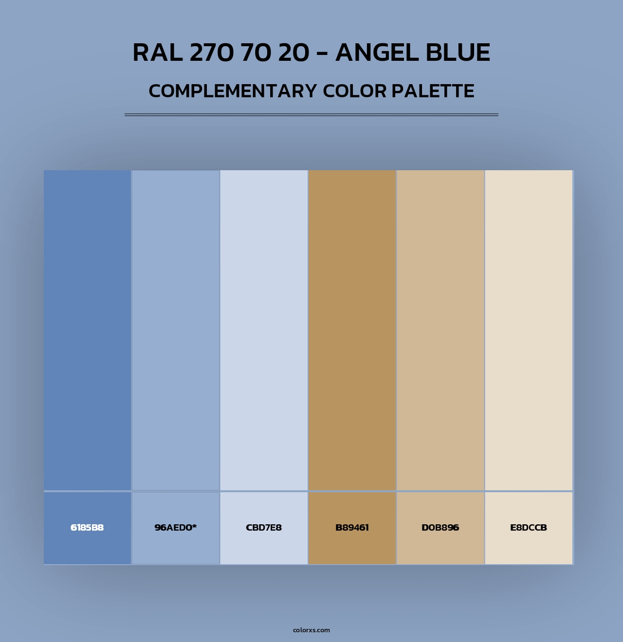 RAL 270 70 20 - Angel Blue - Complementary Color Palette