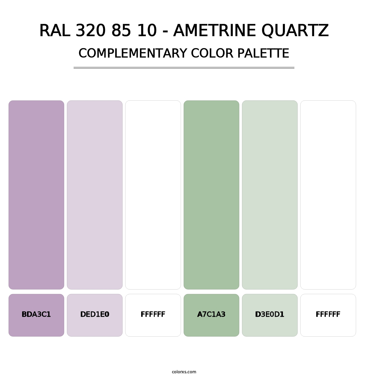 RAL 320 85 10 - Ametrine Quartz - Complementary Color Palette