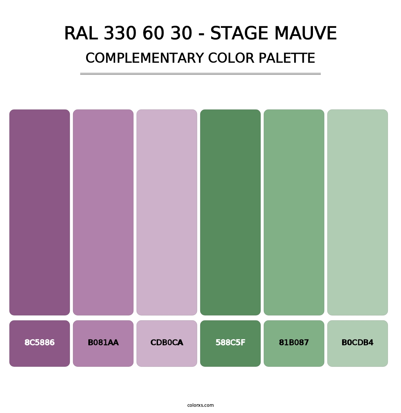 RAL 330 60 30 - Stage Mauve - Complementary Color Palette