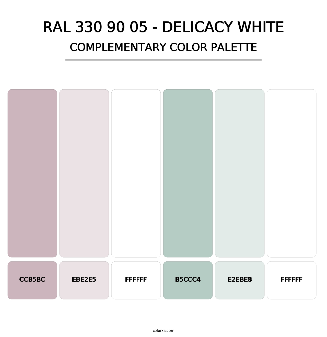 RAL 330 90 05 - Delicacy White - Complementary Color Palette
