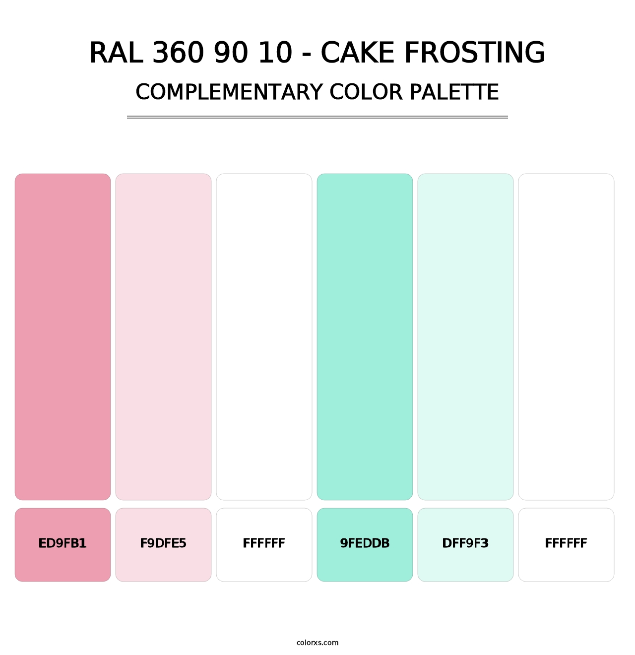 RAL 360 90 10 - Cake Frosting - Complementary Color Palette