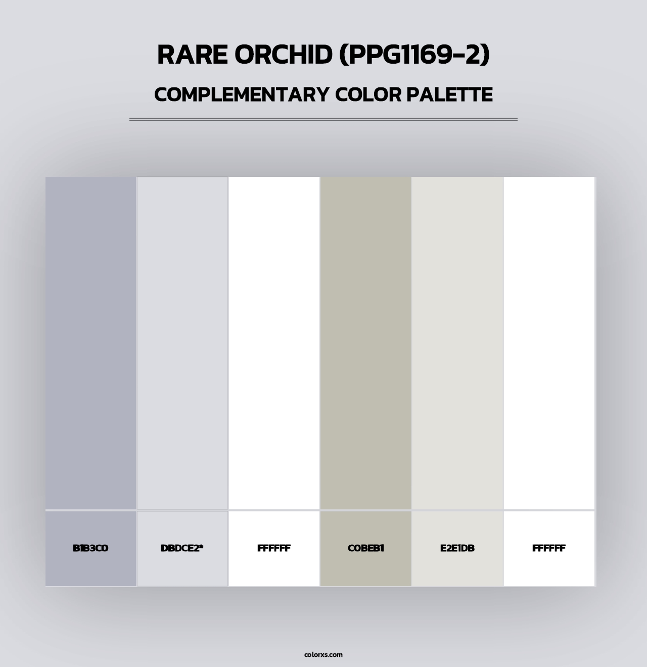 Rare Orchid (PPG1169-2) - Complementary Color Palette